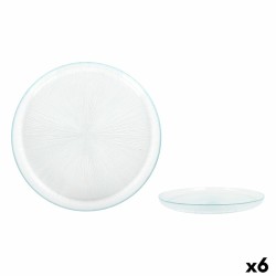 Piatto da pranzo La Mediterránea Venezia Vetro Ø 21 cm (6 Unità)