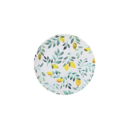 Piatto da Dolce La Mediterránea 20 cm Limone (24 Unità)