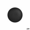 Piatto Fondo La Mediterránea Nero 21 x 5,3 cm (24 Unità)