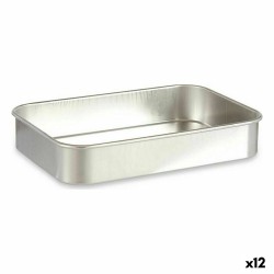 Pentola per arrosto Kinvara 100150 Argentato Alluminio 31 x 5,5 x 21,5 cm (12 Unità)