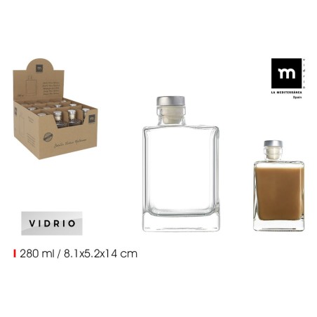 Bottiglia di Vetro La Mediterránea Vetro 280 ml 0,28 l (24 Unità)