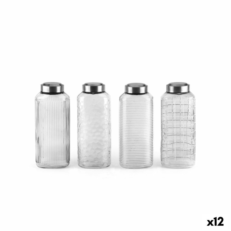 Bottiglia di Vetro La Mediterránea Vetro Acciaio 1,3 L (12 Unità) Bottiglia di Vetro La Mediterránea Vetro Acciaio 1,3 L (12 Unità)
