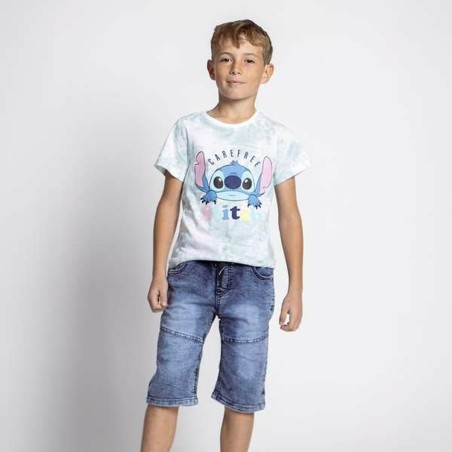 Maglia a Maniche Corte per Bambini Stitch