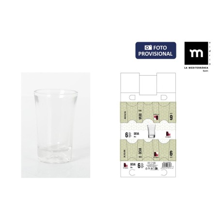 Set di Bicchierini da Chicchetto La Mediterránea Deva 6 Pezzi (12 Unità)