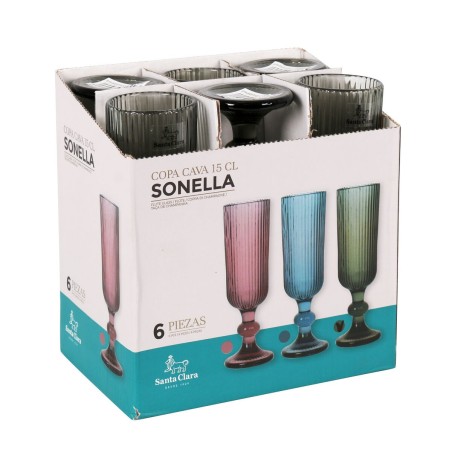 Calice da champagne Santa Clara Sonella Verde (36 Unità)