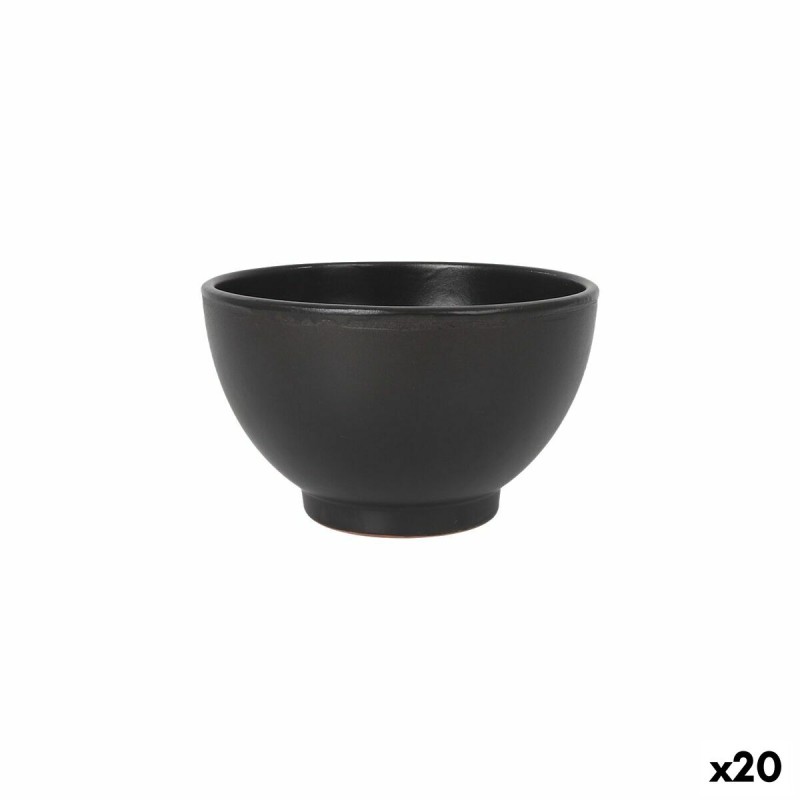 Ciotola Azofra Nero 15 x 15 x 9 cm (20 Unità) Ciotola Azofra Nero 15 x 15 x 9 cm (20 Unità)