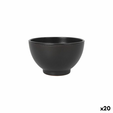 Ciotola Azofra Nero 15 x 15 x 9 cm (20 Unità)