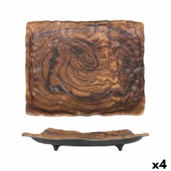 Vassoio per aperitivi Rettangolare 31 x 25 x 5 cm (4 Unità)
