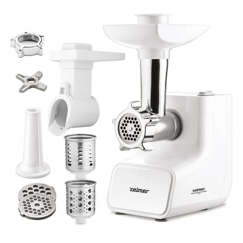 Tritatutto Zelmer ZMM3512B Bianco Argentato Metallo 1500 W Tritatutto Zelmer ZMM3512B Bianco Argentato Metallo 1500 W