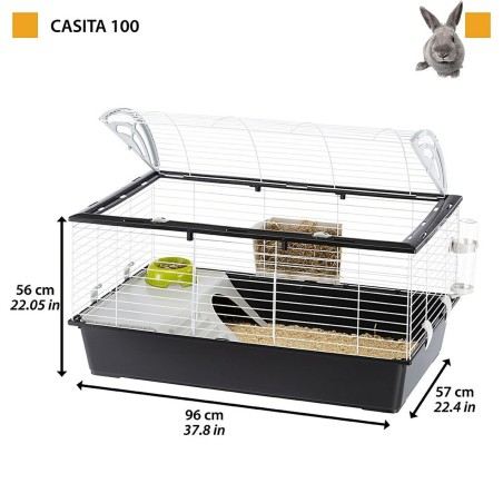 Gabbia Ferplast 100 Metallo Plastica 96 x 57 x 56 cm