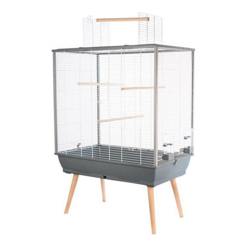 Gabbia per Uccelli Zolux H80 Grigio 8 x 11,2 x 8 cm 78 x 81 x 48 cm Gabbia per Uccelli Zolux H80 Grigio 8 x 11,2 x 8 cm 78 x 81 x 48 cm