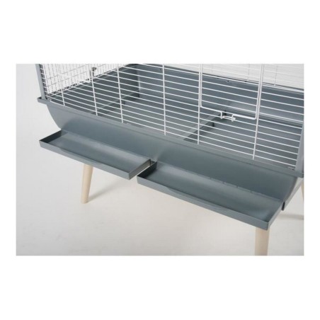 Gabbia per Uccelli Zolux H80 Grigio 8 x 11,2 x 8 cm 78 x 81 x 48 cm