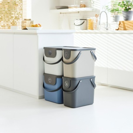 Recipiente-contenitore Rotho Albula Azzurro 25 L Rettangolare