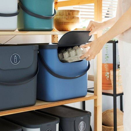 Recipiente-contenitore Rotho Albula Azzurro 25 L Rettangolare