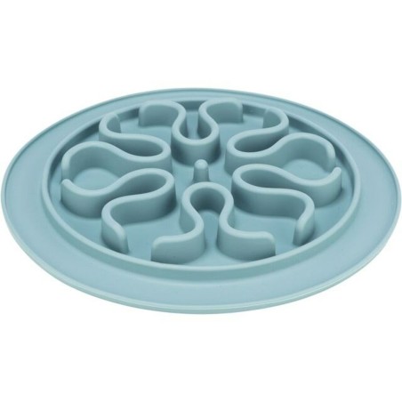 Ciotola ad Alimentazione Lenta per Animali Domestici Trixie TX-25035 Azzurro Grigio Silicone