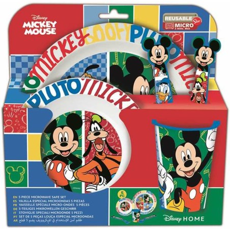 Set di stoviglie per bambini Mickey Mouse Mickey Has Fun 5 Pezzi