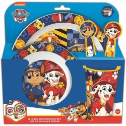 Set di stoviglie per bambini The Paw Patrol Boy Rescue Pups 5 Pezzi