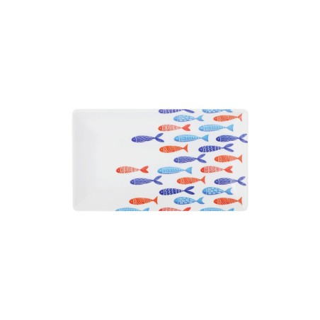 Vassoio per aperitivi La Mediterránea Pesci 25 x 15 x 2 cm (12 Unità)