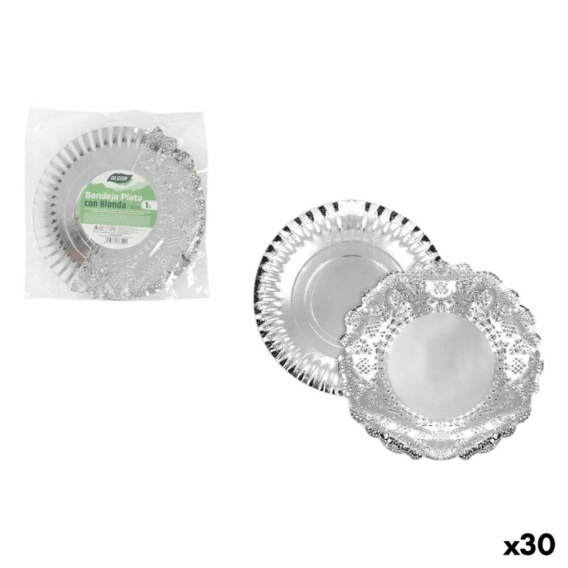 Vassoio per aperitivi Algon Rotondo 30 cm (30 Unità) Vassoio per aperitivi Algon Rotondo 30 cm (30 Unità)