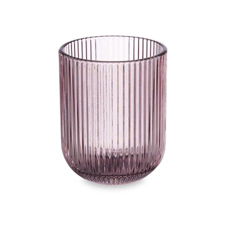 Bicchiere Righe Rosa Cristallo 270 ml (6 Unità)