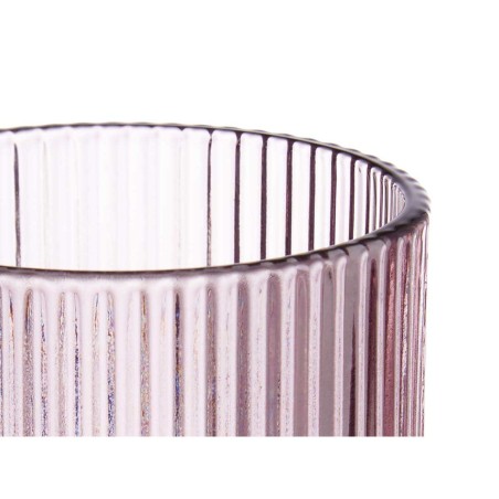 Bicchiere Righe Rosa Cristallo 270 ml (6 Unità)