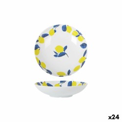 Piatto Fondo La Mediterránea Limone 21 x 5,3 cm (24 Unità)