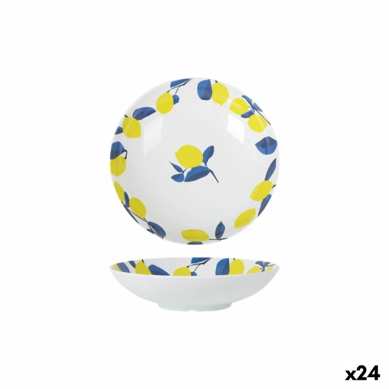 Piatto Fondo La Mediterránea Limone 21 x 5,3 cm (24 Unità) Piatto Fondo La Mediterránea Limone 21 x 5,3 cm (24 Unità)