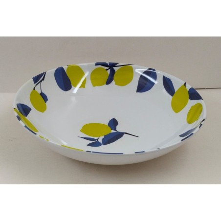 Piatto Fondo La Mediterránea Limone 21 x 5,3 cm (24 Unità)
