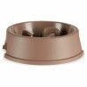 Ciotola ad Alimentazione Lenta per Animali Domestici Beige Plastica (27 x 7,5 x 27 cm) (12 Unità)