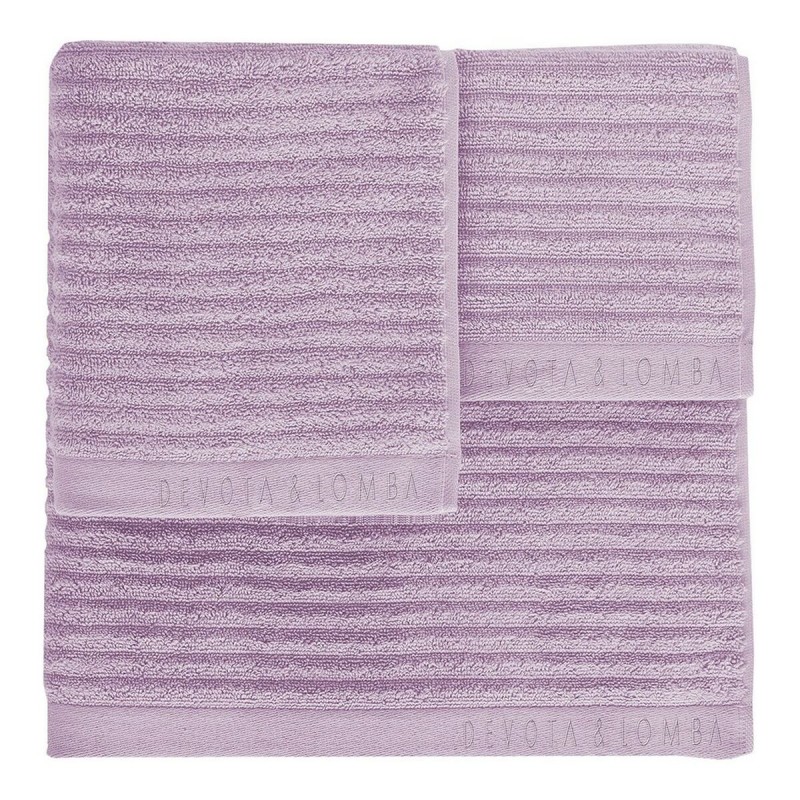 Asciugamano Devota & Lomba Rayas lila Lilla 100 % cotone 30 x 50 - 50 x 90 - 70 x 140 cm Asciugamano Devota & Lomba Rayas lila Lilla 100 % cotone 30 x 50 - 50 x 90 - 70 x 140 cm