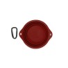Ciotola Pieghevole per Animali Domestici Gloria Rosso Silicone Alluminio 550 ml