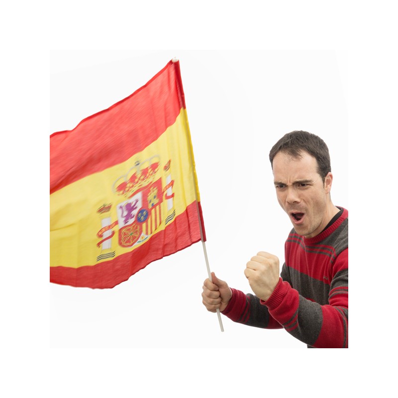 Bandiera della Spagna con Asta (90 x 60 cm) Bandiera della Spagna con Asta (90 x 60 cm)