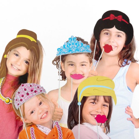 Accessori Principessa per Foto Divertenti (pacco da 12)