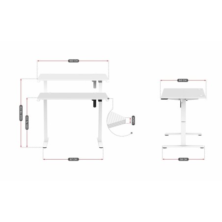 Scrivania Huzaro HZ-Hero 7.9 White Bianco