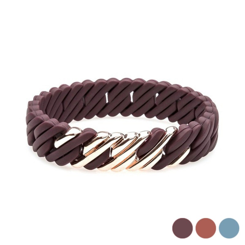 Bracciale Donna TheRubz Silicone Acciaio inossidabile Acciaio/Silicone Bracciale Donna TheRubz Silicone Acciaio inossidabile Acciaio/Silicone