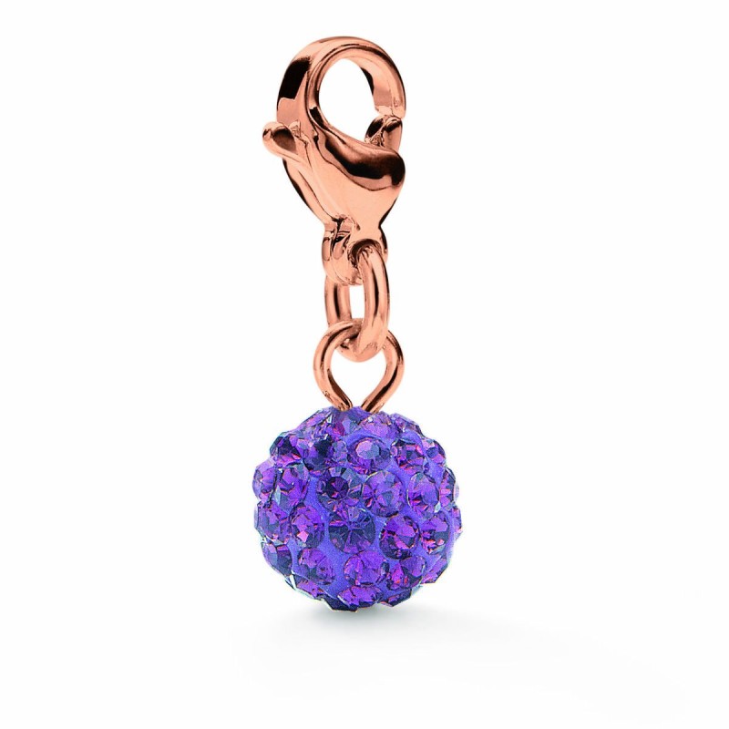 Perlina Donna Folli Follie 3P0T026RX Viola 1 cm Perlina Donna Folli Follie 3P0T026RX Viola 1 cm
