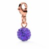Perlina Donna Folli Follie 3P0T026RX Viola 1 cm