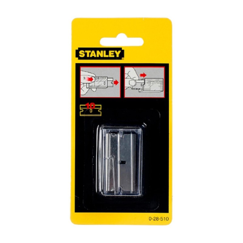 Lame di ricambio Stanley Raschietto per vetro 10 pcs Lame di ricambio Stanley Raschietto per vetro 10 pcs