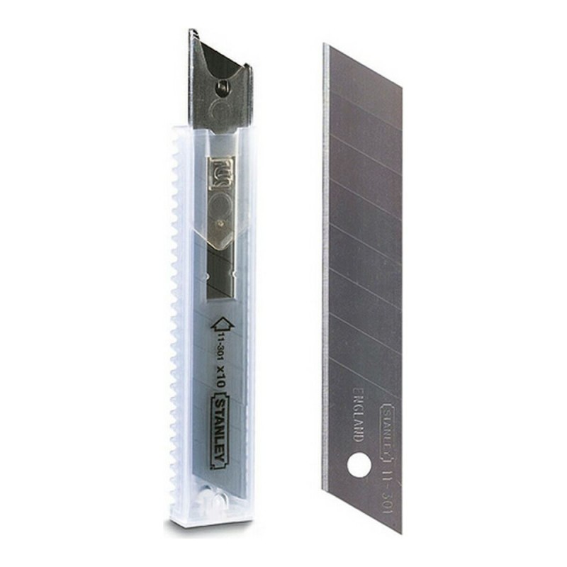 Lama coltello Stanley 18 mm (10 uds) 9 mm Lama coltello Stanley 18 mm (10 uds) 9 mm