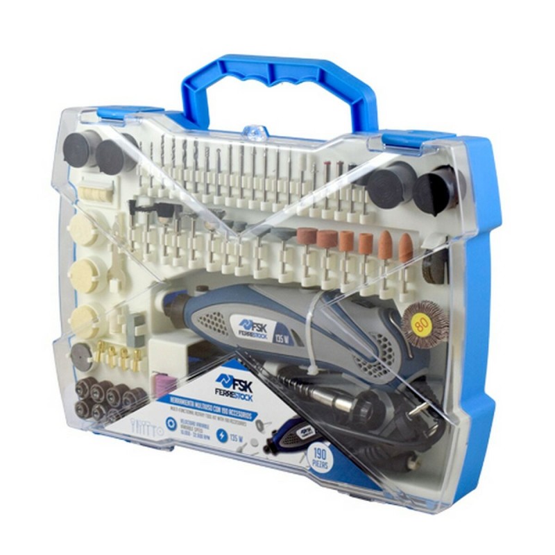 Kit di attrezzi Ferrestock 135 W (190 PCS) Kit di attrezzi Ferrestock 135 W (190 PCS)