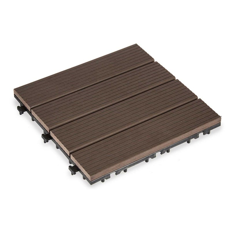 Piastrella ad Incastro Ibergarden SM-AP-ALCF Marrone Polietilene Composite 30 x 2,6 x 30 cm Piastrella ad Incastro Ibergarden SM-AP-ALCF Marrone Polietilene Composite 30 x 2,6 x 30 cm