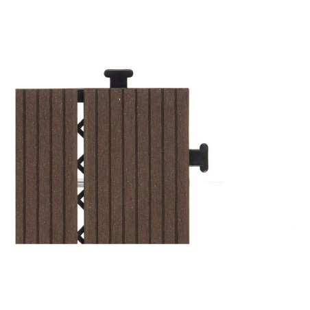 Piastrella ad Incastro Ibergarden SM-AP-ALCF Marrone Polietilene Composite 30 x 2,6 x 30 cm