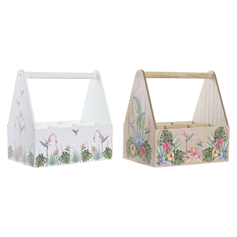 Portabottiglie DKD Home Decor Multicolore Legno MDF 24 x 16,5 x 25 cm (2 Unità) Portabottiglie DKD Home Decor Multicolore Legno MDF 24 x 16,5 x 25 cm (2 Unità)