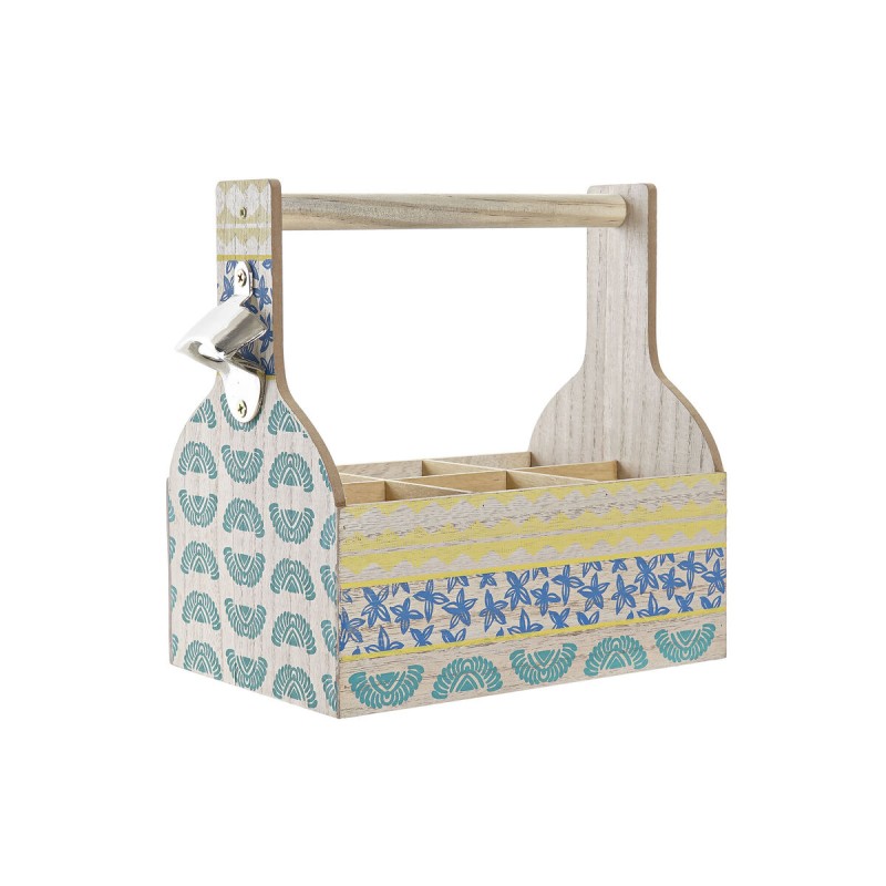 Portabottiglie DKD Home Decor 27 x 16,5 x 25 cm Azzurro Turchese Legno MDF (2 Unità) Portabottiglie DKD Home Decor 27 x 16,5 x 25 cm Azzurro Turchese Legno MDF (2 Unità)