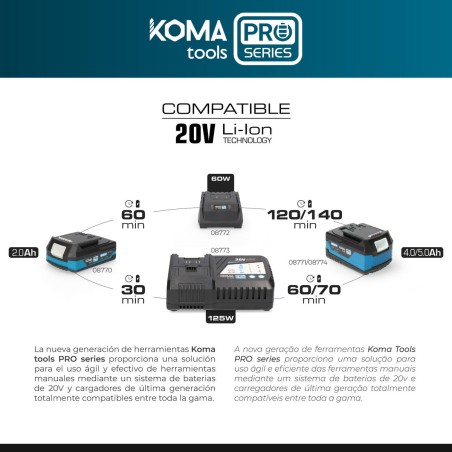 Soffiatore Koma Tools Pro Series Aspirapolvere