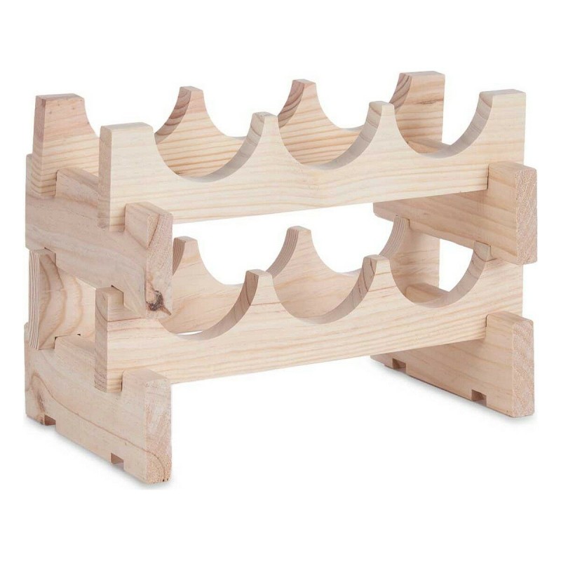 Portabottiglie Kipit GL6G Naturale 36,5 x 21 x 25 cm 6 bottiglie Portabottiglie Kipit GL6G Naturale 36,5 x 21 x 25 cm 6 bottiglie