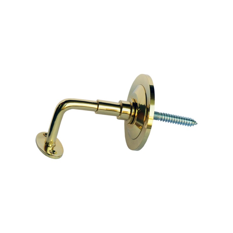 Supporto per Ringhiera EDM 85579 Dorato Ottone lucido Spiga Supporto per Ringhiera EDM 85579 Dorato Ottone lucido Spiga
