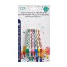 Set di Candele Compleanno Multicolore (12 Unità)