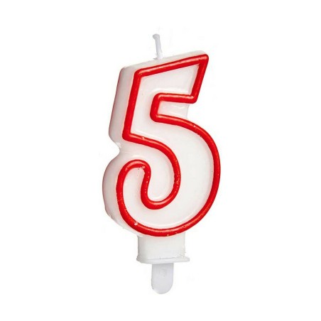 Candela Compleanno Numeri 5 (12 Unità)