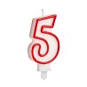 Candela Compleanno Numeri 5 (12 Unità)